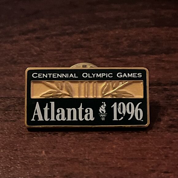 1996 Atlanta Olympics Centennial Games Lapel Hat Pin - Picture 1 of 4
